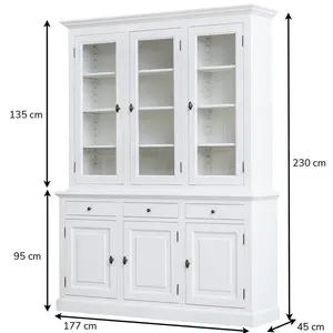 Berardina Display Cabinet White