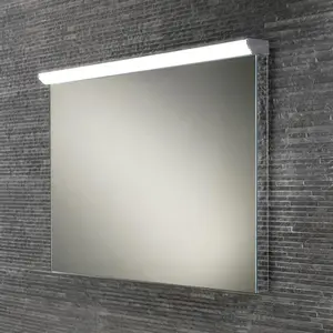 Nes Home Hib Fleur Landscape mirror with steam free & LED top illumination with mirrored sides