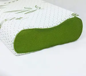 Contour Pillow Memory Foam Filled Bamboo Removable outer Cover Orthopedic Head Neck Support Contour Shape Pillow