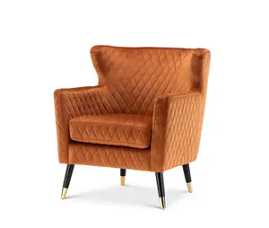 Velvet Orange Alessia Accent Chair