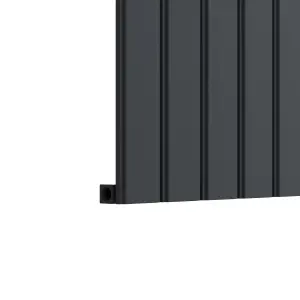 VURTU Alum1 Designer Vertical Radiator, 1800(H) x 470(W), Anthracite, 650102