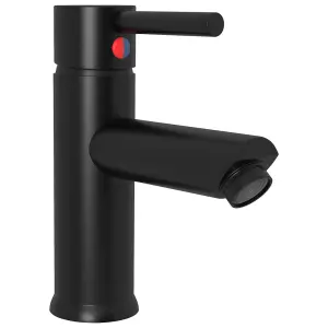 Bathroom Basin Faucet Black 130x176 mm