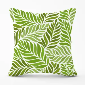 Green Leaf Pattern Outdoor Cushion 45cm x 45cm