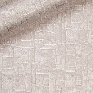 Arthouse Basalt Texture Rose Gold Wallpaper