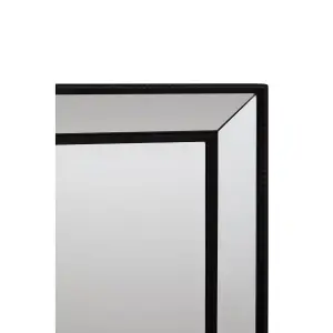 Interiors by Premier Holmes Matte Black Wall Mirror