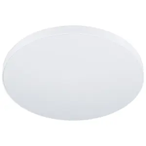 Flush Ceiling Light Colour White Shade White Plastic Bulb LED 36W Included