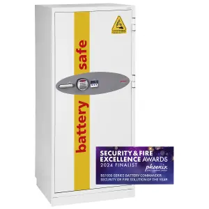 Phoenix Battery Commander BS1932E Size 2 Battery Storage & Charging Safe with Electronic Lock