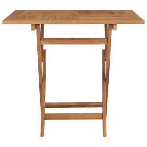 Berkfield Folding Garden Table 85x85x76 cm Solid Teak Wood