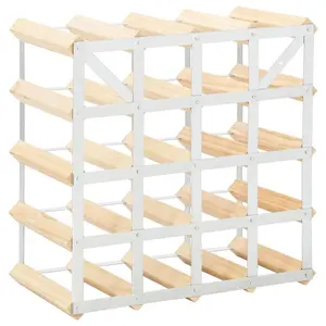 Cleo 20 Bottle Wall Mounted Wine Rack Natural