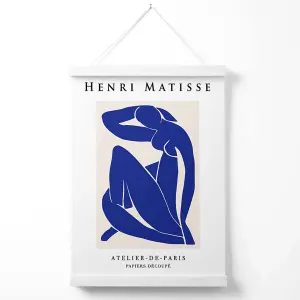 Matisse Nude Blue and Beige Exhibition Poster with Hanger / 33cm / White