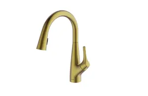 Clearwater Rosetta Kitchen Filter Tap Filtered Water & Cold & Hot Brushed Brass PVD - ROL10BB