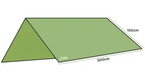 Andes Green Waterproof Camping Tarpaulin