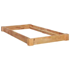 Berkfield Bed Frame Solid Oak Wood 90x200 cm