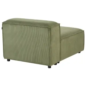 Jumbo Cord 1-Seat Section Green ARDAL