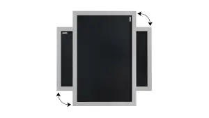 ALLboards Chalkboard in grey frame 90 cm x 60 cm