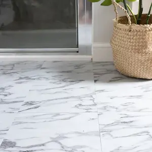 d-c-fix Marble Grey Self Adhesive Vinyl Floor Tiles Pack of 33 (3sqm)