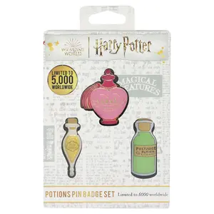 Harry Potter Limited Edition Potions Triple Pin Badge Set