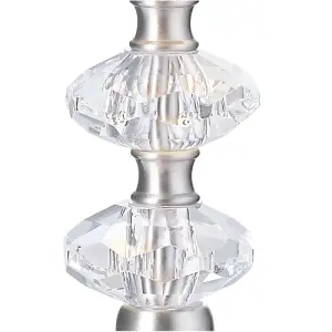 Contemporary Satin Nickel Power Saving and Eco Friendly LED Touch Table Lamp