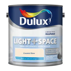 Dulux Light + Space Coastal Glow Matt Wall paint, 2.5L