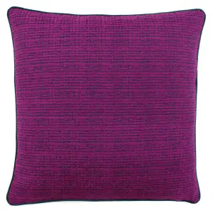 Paoletti Chiswick Jacquard Geometric Piped Polyester Filled Cushion