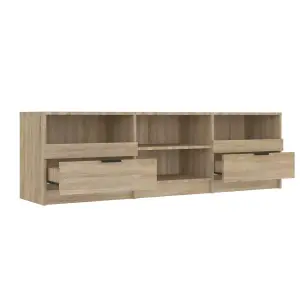 Berkfield TV Cabinet Sonoma Oak 150x33.5x45 cm Engineered Wood