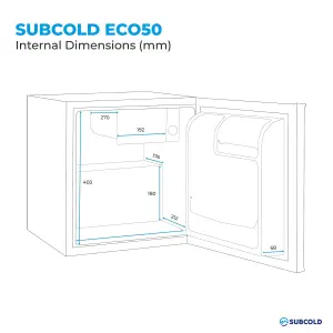 Subcold Eco50 Mini Fridge - White