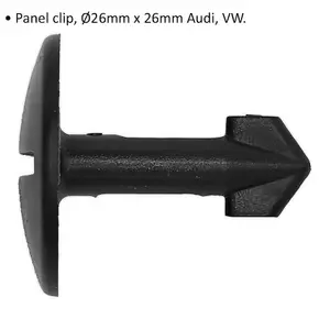 20 PACK Panel Trim Clip - 1/4" Turn - 26mm x 26mm - Suits Audi & VW Vehicles