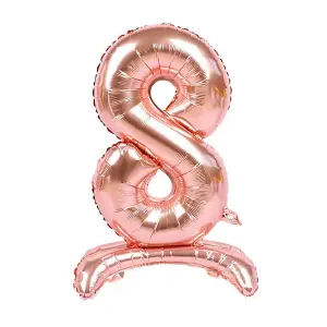 Realmax 8 Number Balloon Rose Gold (One Size)