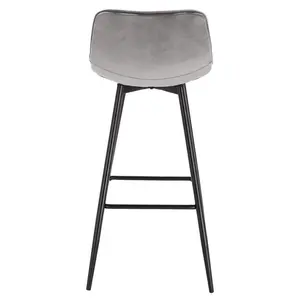 64 cm bar chair Heyman (Set of 2) Light Grey