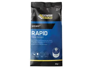 Everbuild JETCEM3 Rapid Set Cement 12kg (4 x 3kg Packs) EVBJETCEM3