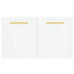 Berkfield Wall Cabinet White 60x36.5x35 cm Engineered Wood