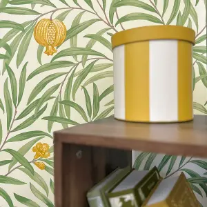 Belgravia Pomegranate Wallpaper Yellow