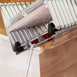 11ft (3.35m) Concertina Aluminium Loft Ladder