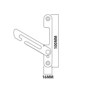 UPVC Window Restrictor. Child Lock Restrictor Hook Safety Catch