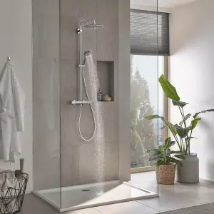 Grohe Vitalio Joy 260 Chrome effect Thermostatic Multi head shower