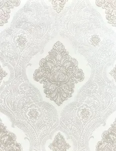 Rasch Ravella Damask Neutral Wallpaper