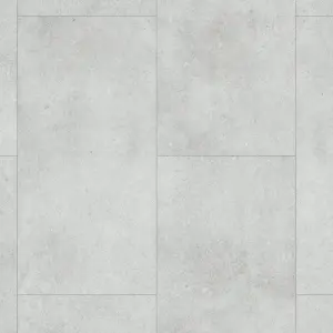 GoodHome Italo Grey Concrete effect Textured Click vinyl Tile, 2.4m²