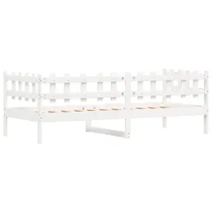 Berkfield Day Bed White 80x200 cm Solid Wood Pine