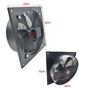 Ventilation Wall-Mounted Exhaust Axial Fan 10-inch