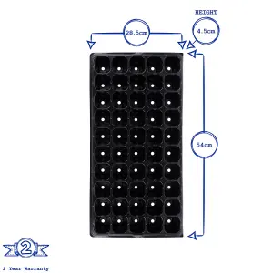 Green Blade - 50 Cell Seed Tray - Black