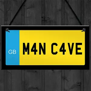 Red Ocean Man Cave Sign Hanging Wall Sign Shed Sign Gift For Dad Uncle Grandad Gift For Him