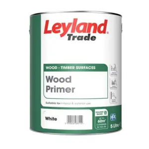 Leyland Interior & Exterior White Wood Primer 5 Litres