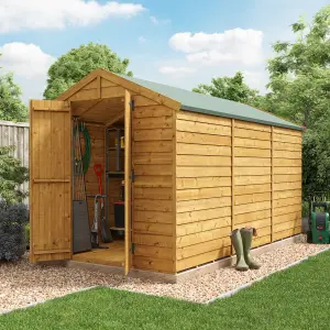 BillyOh Keeper Overlap Apex Wooden Shed - 12x6 - Windowless