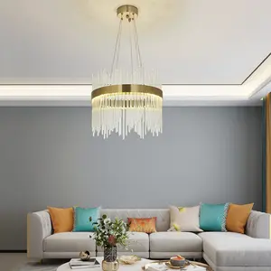 Anupama 1 - Light Unique LED Chandelier Gold / 116.8cm H x 40cm W x 40cm D