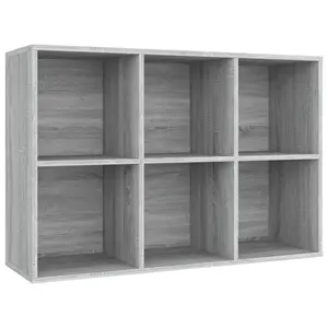 Gardinier Book Cabinet 66 x 30 x 98 cm Engineered Wood Grey Sonoma