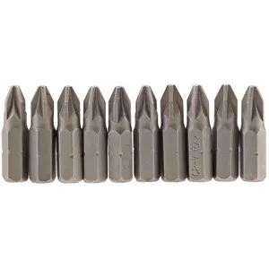 Draper No.2 1/4" Hex. PZ Type Insert Bit 25mm Long x 10 64048