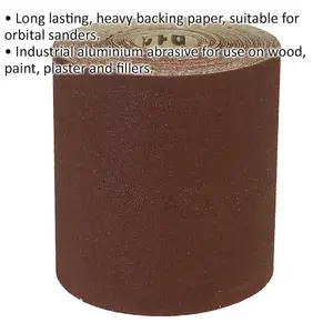 High-Quality Aluminium Abrasive Sanding Roll - 115mm x 10m - Ultra Fine 240 Grit for Perfect Finishes