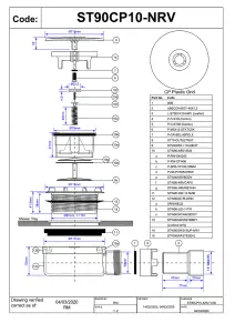 McAlpine ST90CP10-NRV 90mm Shower Trap with Non-Return Valve