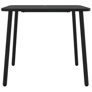 Berkfield Garden Table Anthracite 80x80x71 cm Steel