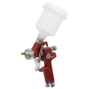 Sealey HVLP Gravity Feed Touch-Up Spray Gun Brass Air Cap 0.8mm Set-Up HVLP731